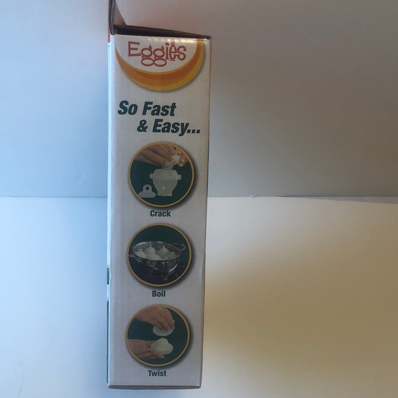 Eggies Hard Boil Eggs Maker Without Shells NIB - Picture 4 of 5